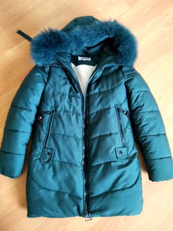 Куртка зимова, пальто, пуховик 158р