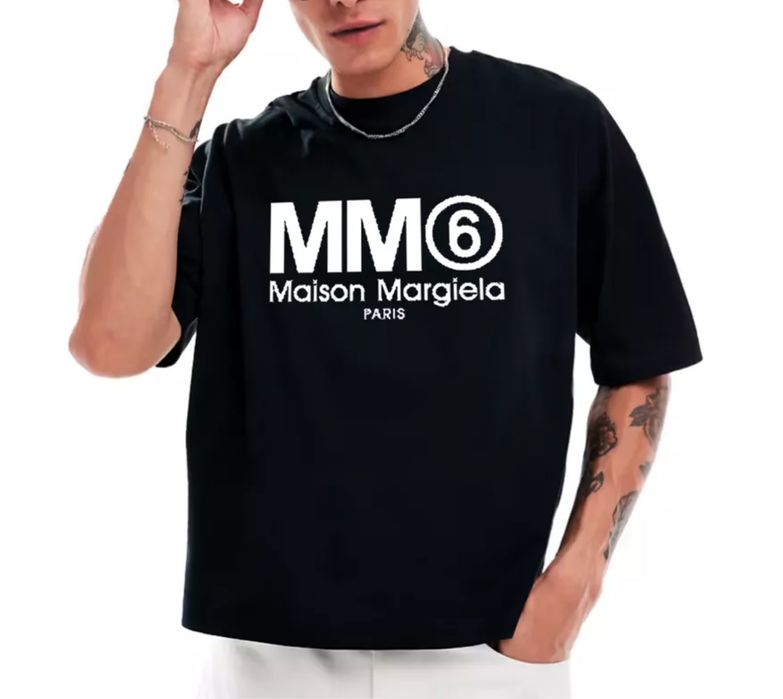 Мужские футболки Maison Margiela Paris Logo  мейсон марджела унисекс