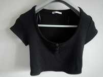 Krótki top Zara rozm.38 czarny