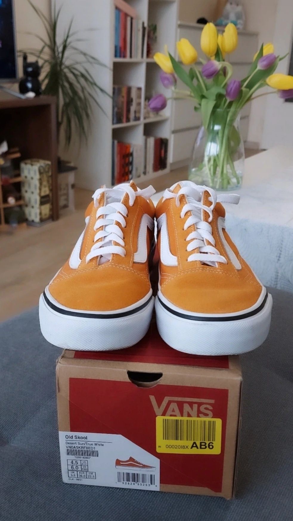 Pomarańczowe klasyczne tenisówki Vans Old Skool Unisex 36