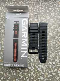 Pasek Garmin QuickFit 26 silikon Grafitowy