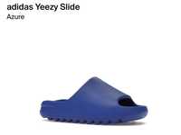 Adidas Yeezy slide azure blue origem de sorteio