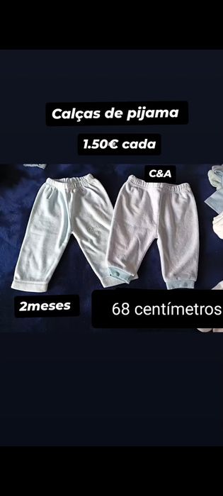 Roupa para bebê em 2 mão