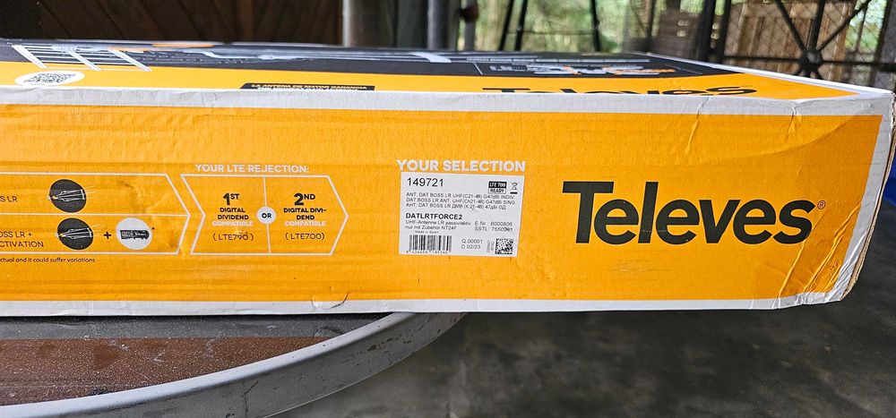 Antena TELEVES DAT Boss LR Duży Zasięg Mocna