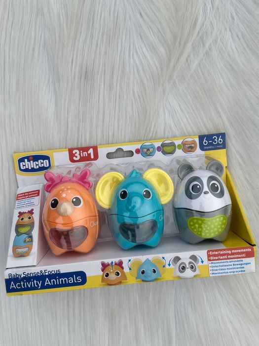 Nowe Chicco Zabawka Edukacyjna Baby Sense & Focus Zwierzaki Aktywizaki