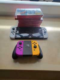 Switch oled + Joy cony dodatkowe+9 gier+case