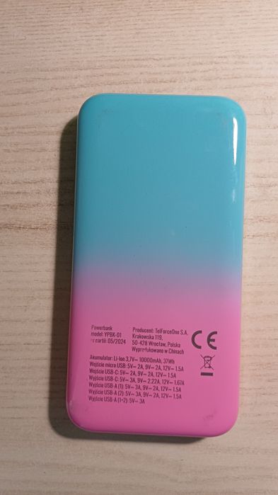 Power bank 10 000 mAh 37Wh