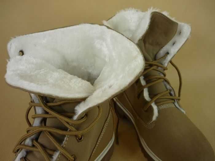 BUTY zimowe OCIEPLANE V&T camel rozmiar 45