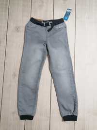 Spodnie jeansy 128 nowe joggery