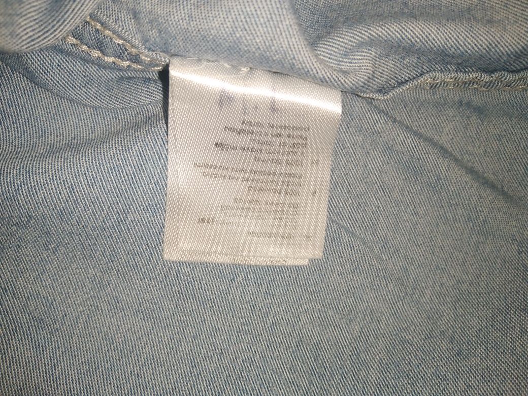 Koszula 128 Lindex jeansowa dzinsowa