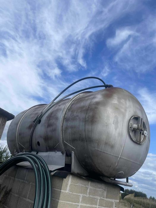 Zbiornik na wodę 6000L (średnica 1.5m, długość 3.5m) stal nierdzewna