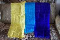 Легкий  шарф(желтый,голубой,фиолетовый)