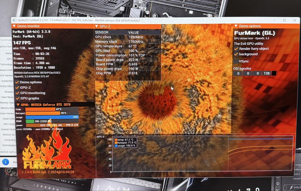Видеокарта Gainward RTX 3070 8gb Phoenix