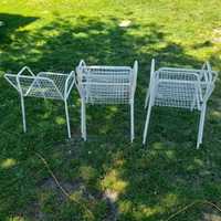 Krzesła ogrodowe metalowe 6szt.