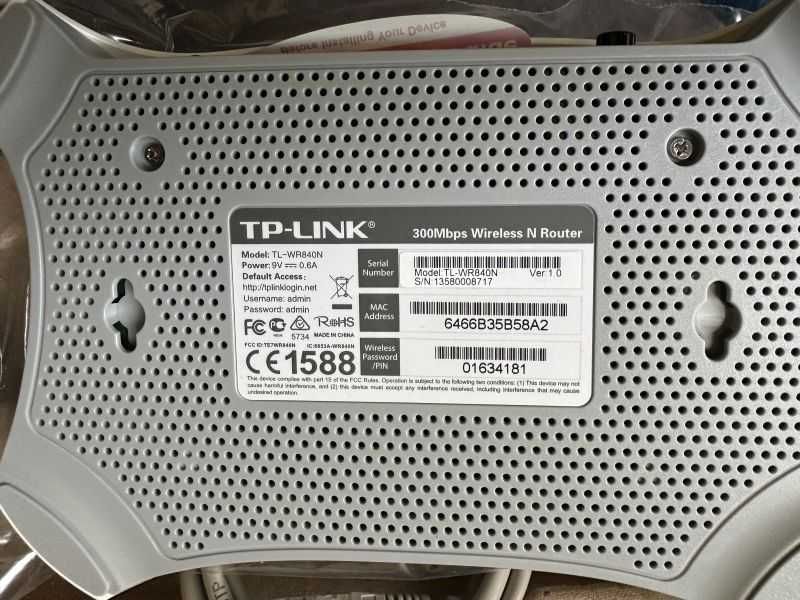 Router TP-LINK TL-WR840N