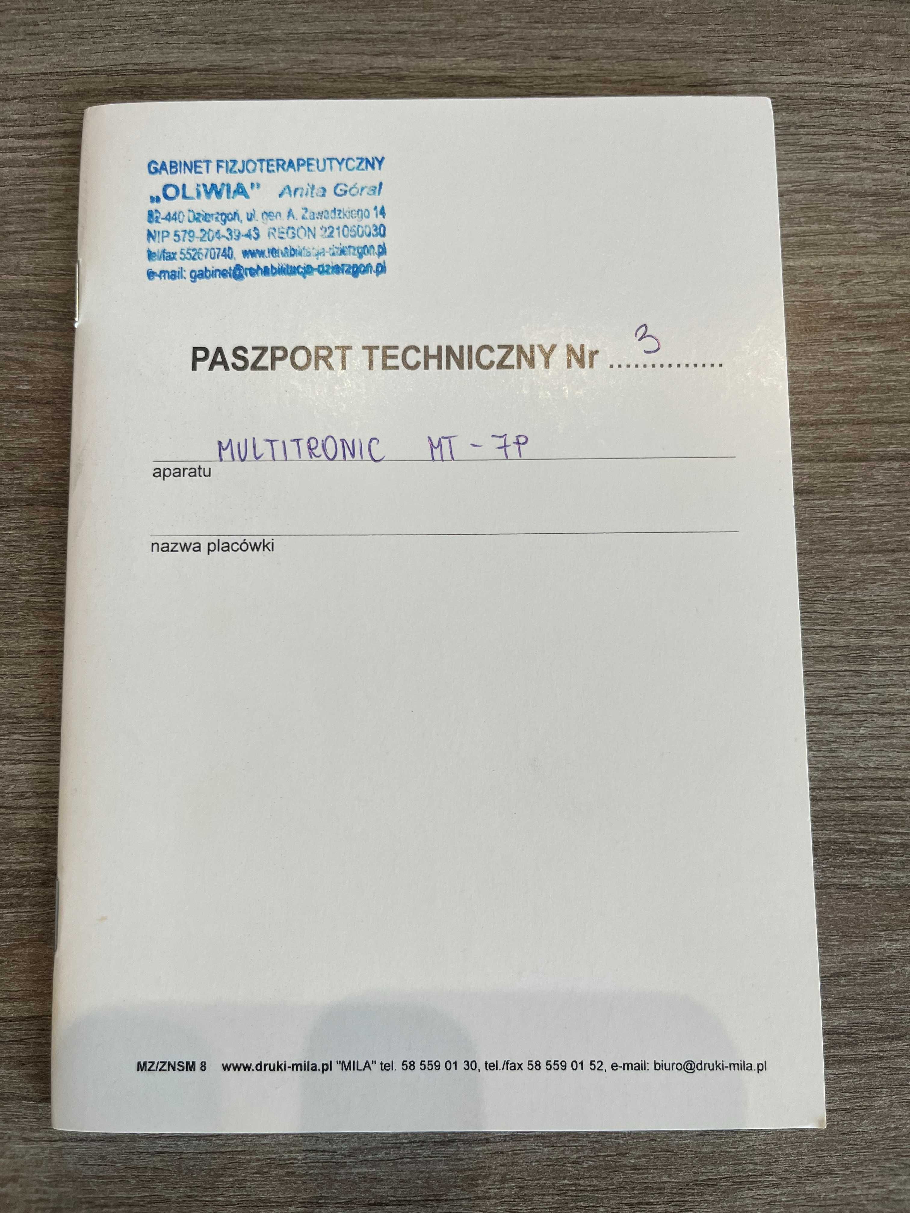 MULTITRONIC MT‑7P SN357 | 2010 | Stan bardzo dobry