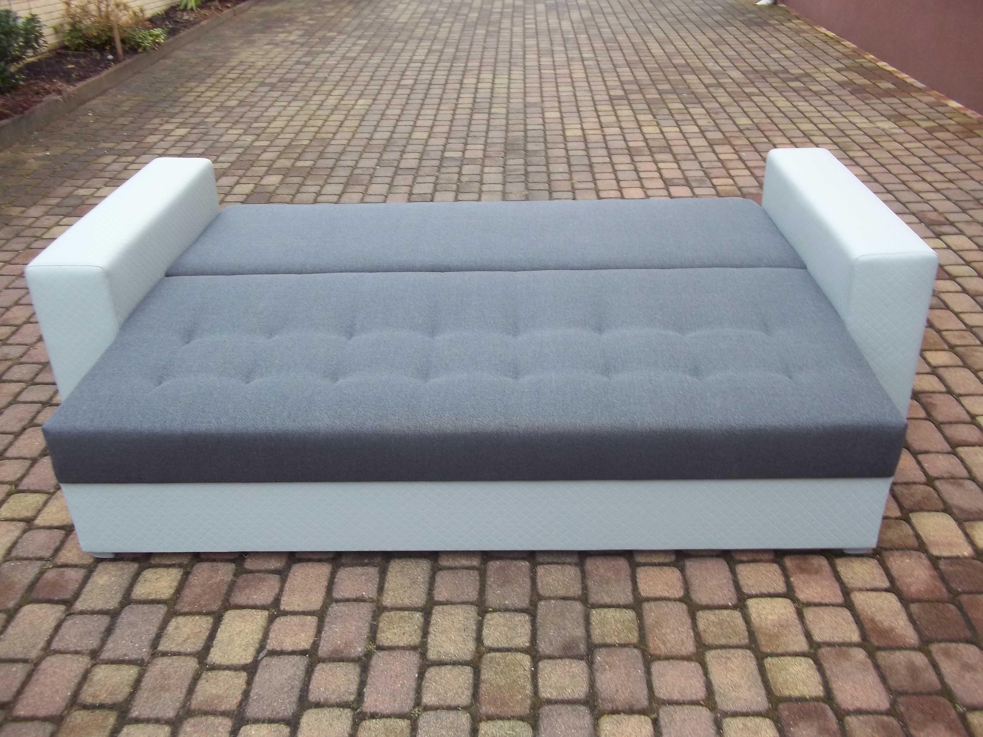 Kanapa-150 cm szerokie spanie/sprężyny bonell/pojemnik-solidna