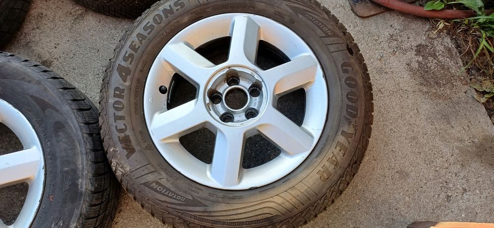 Koła felgi 15 fiat ulysse II 2 opony zimowe wywazone 205/65 r15 6mm