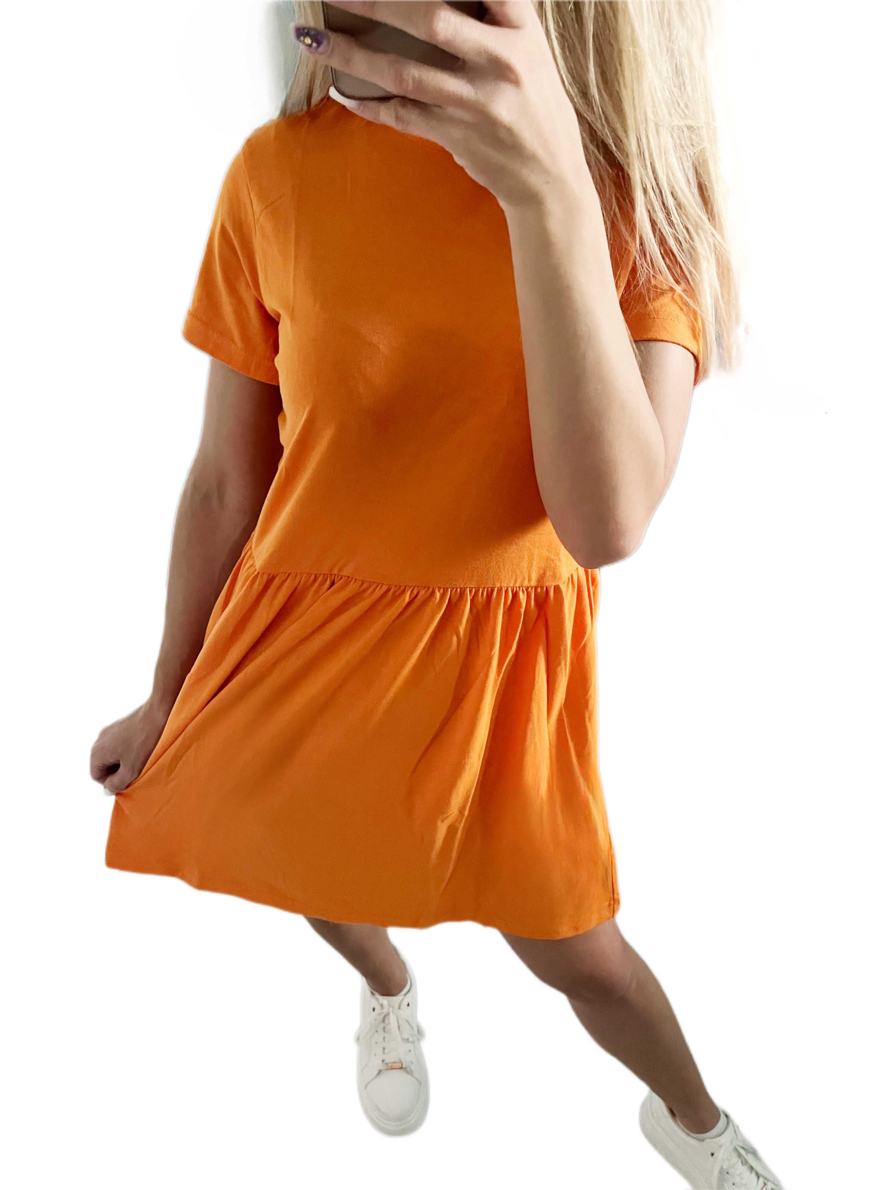 Pomarańczowa sukienka MISSGUIDED