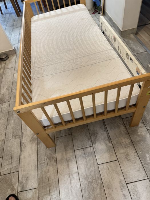 Łóżko dziecięce Ikea 160x70 z super materacem (Hevea) oraz gratis