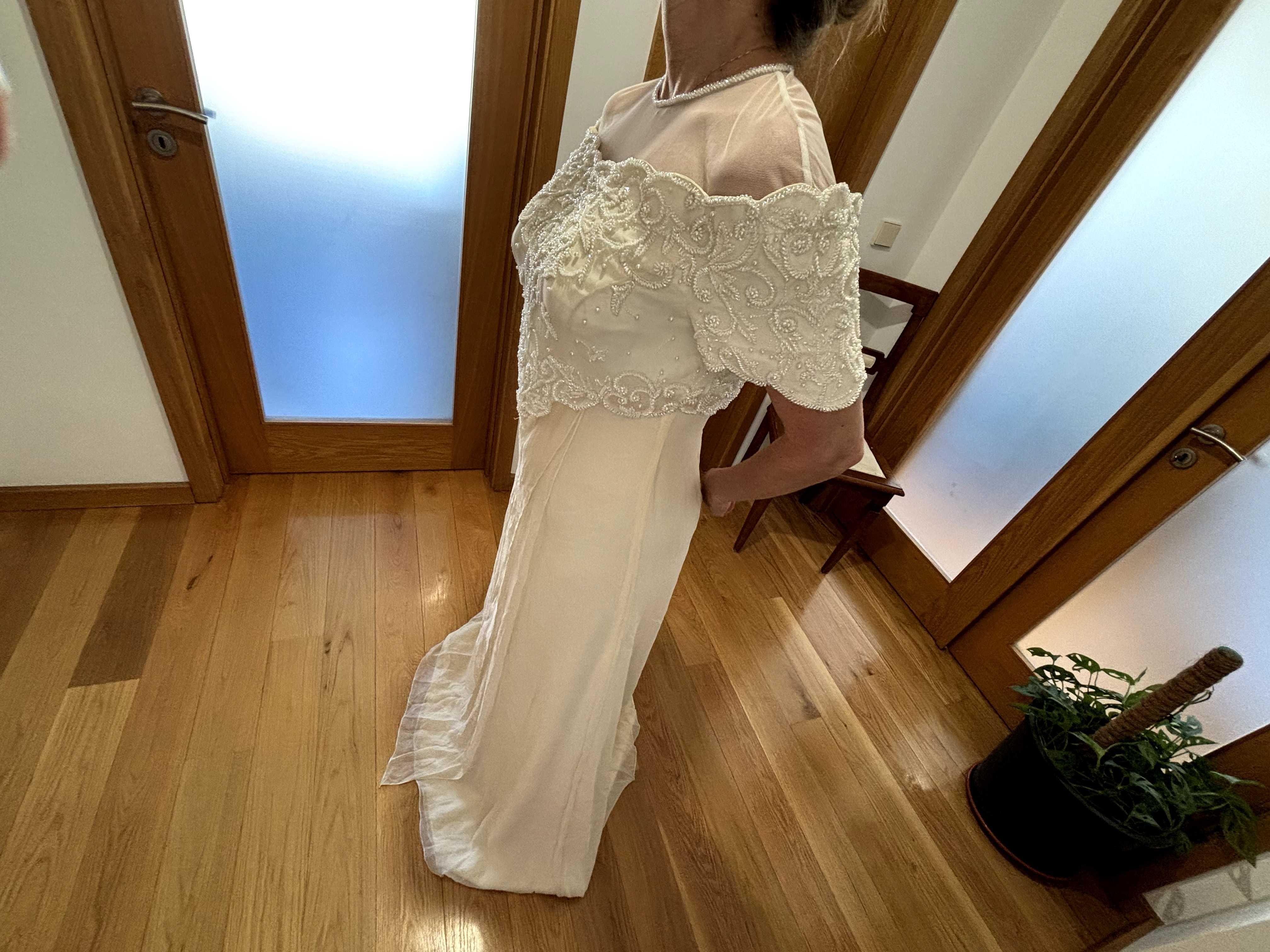 Vestido de noiva novo alta costura Made in Italy