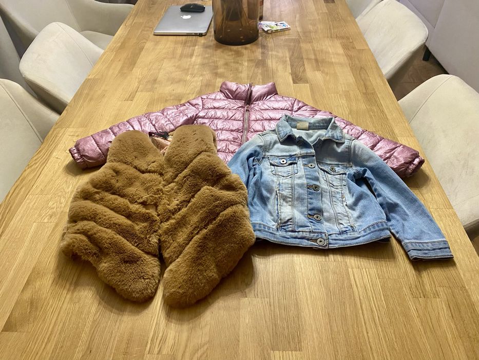 Paka ubran 18 sztuk  5 lat -6 lat dziewczynka Zara, H&M,kurtki,spodnie
