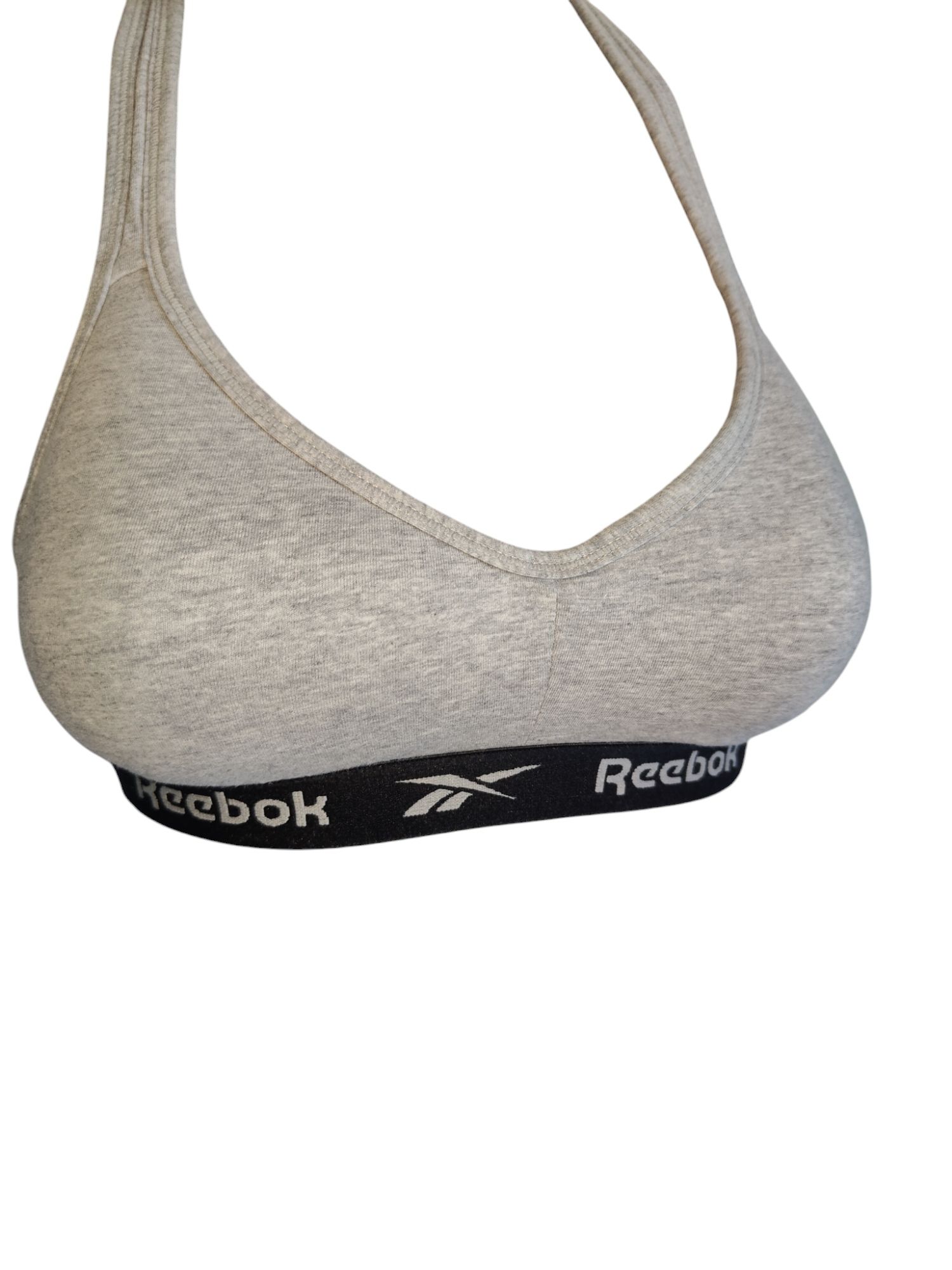 Markowy top bokserka Reebok krótka bluzeczka sportowa r36S usztywniany