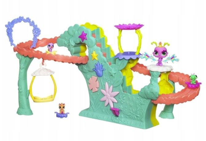 LPS Littlest Pet Shop WRÓŻKI Rollercoaster zjeżdżalnia z figurkami