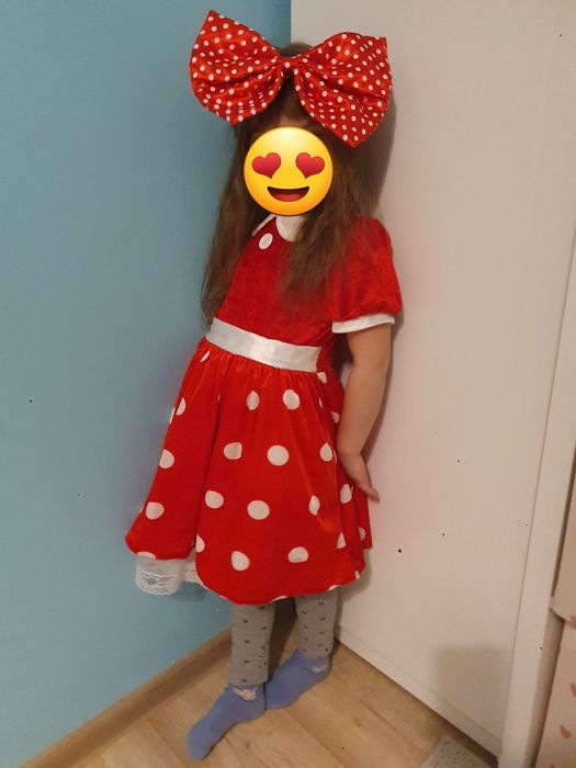 Strój Myszka Mini r. 110-116 kostium na karnawał