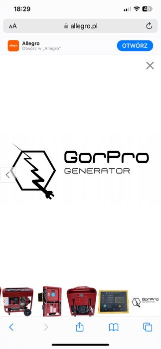 Agregat Generator Prądotwórczy GorPro 3000W 3.0Kw Silnik 7.0KM
