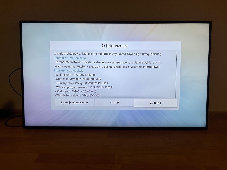 Telewizor Samsung 50 cali 4K  UE50RU7102