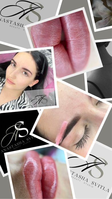 Перманентний макіяж губи брови