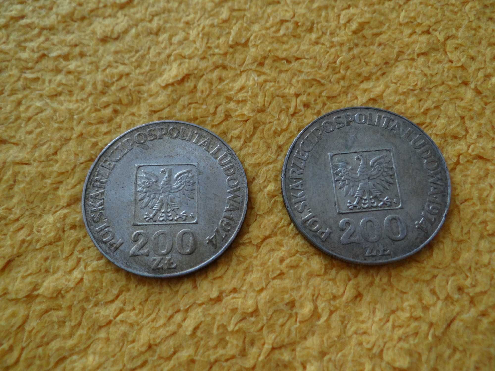 200 zł - XXX Lat PRL 1974, 200 zł - Igrzyska XXI Olimpiady 1976