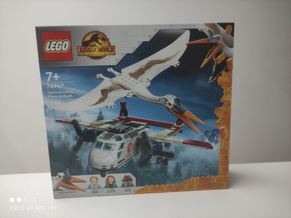 LEGO 76947 Kecalkoatl zasadzka z samolotem Jurassic World nowy