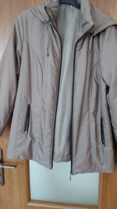 Kurtka damska, wiosna/jesień beżowa