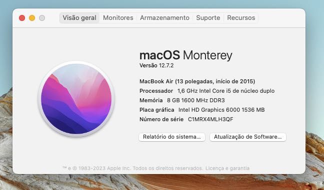 MacBook Air 13 ecrã avariado