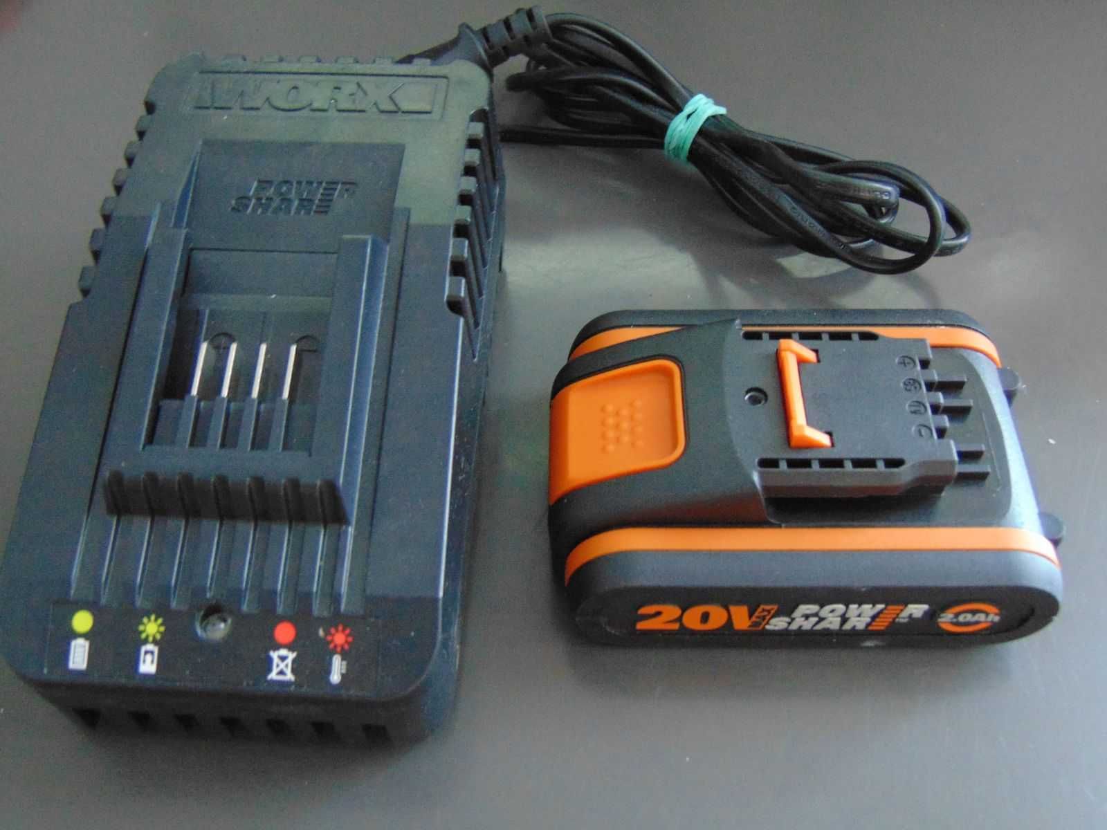 Ładowarka WORX WA3601 20V + Akumulator 2.0Ah