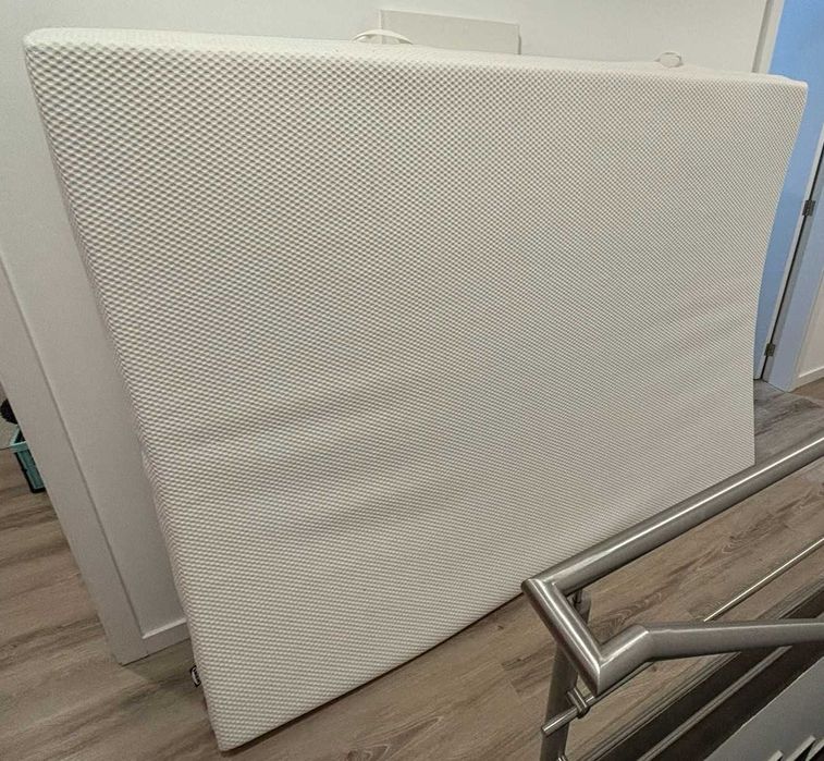 Colchão IKEA ÅBYGDA de espuma, firme/branco, 160x200 cm (bom estado)