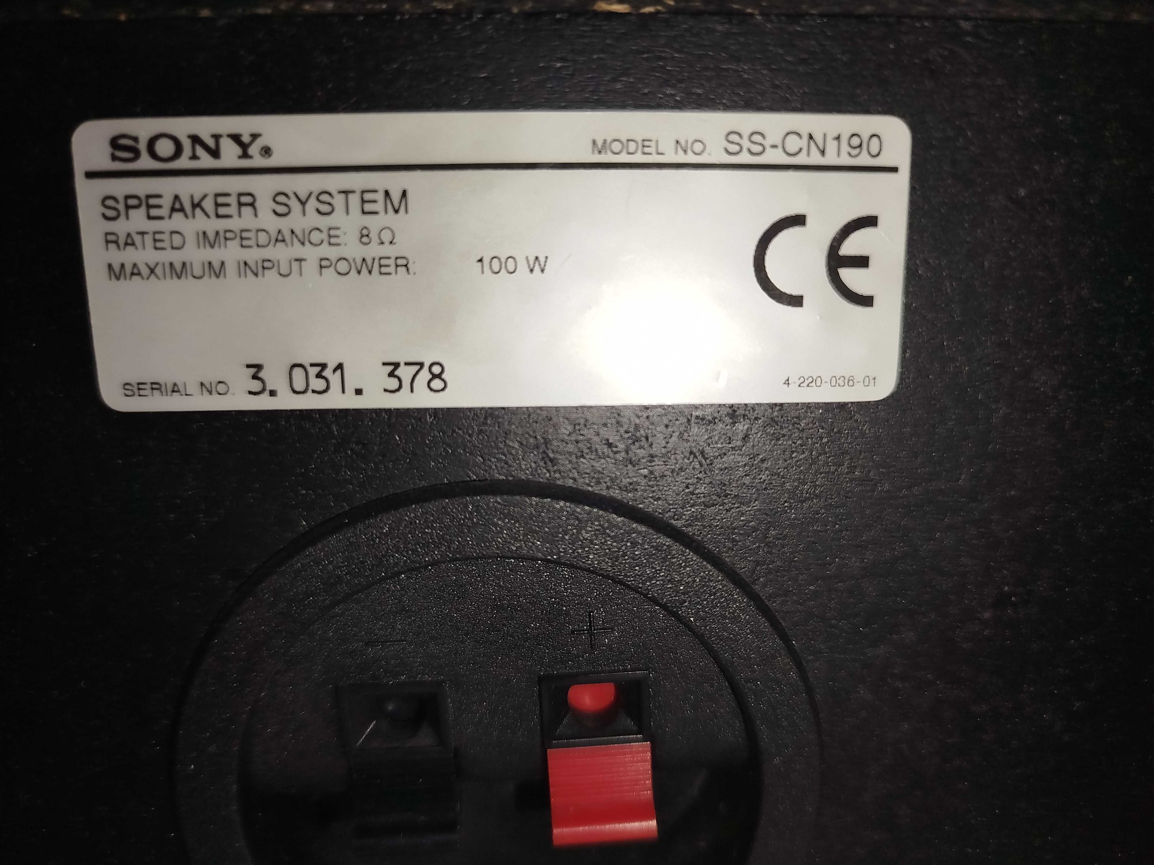Колонки  SONY SS-CN190 100W 1шт + SONY SS-SR190  2x80w ціна за 3 шт