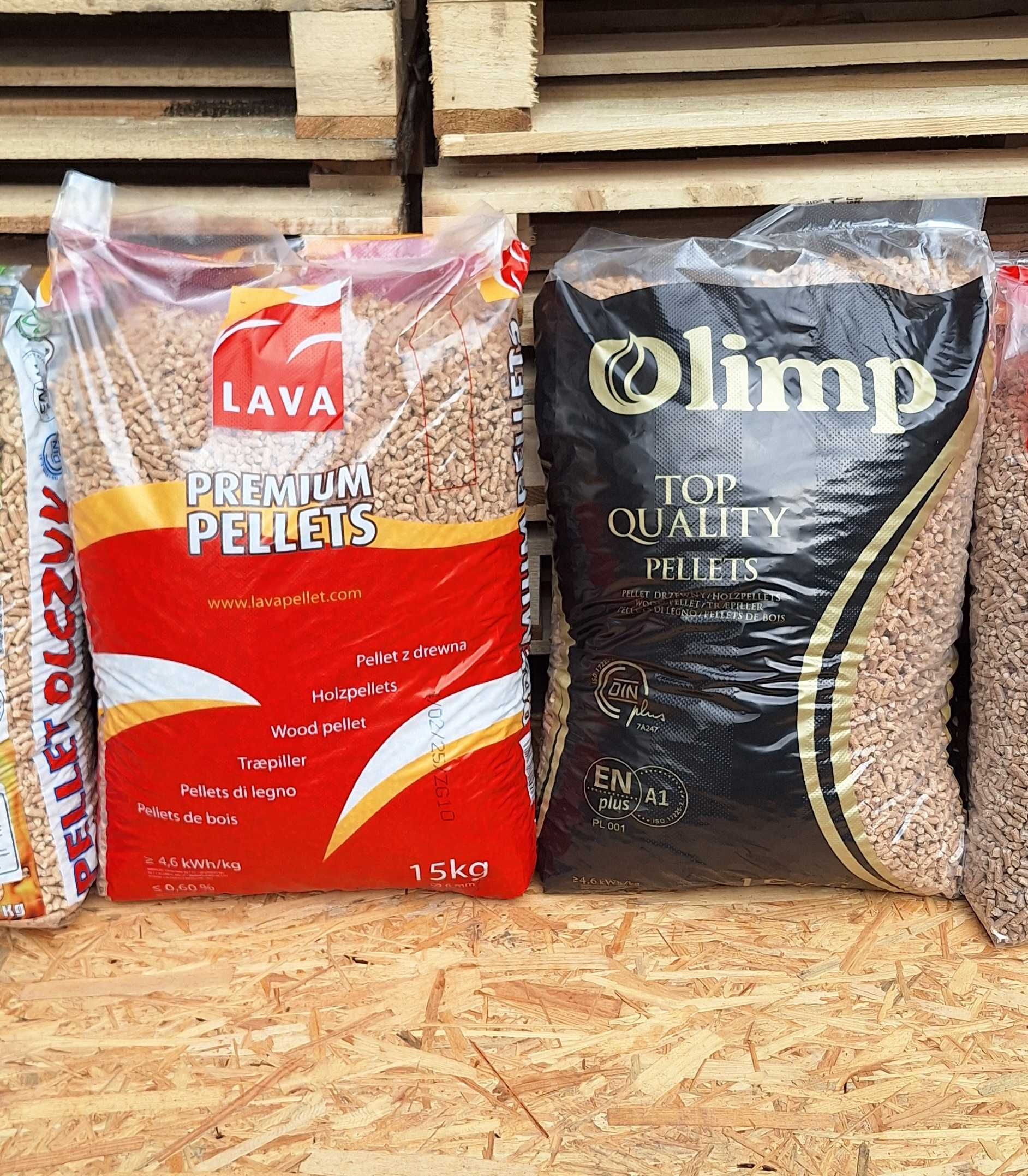 PREMIUM Pellets PELET ŁAGIEWNIKI Olczyk LAVA Barlinek Olimp Biomasa