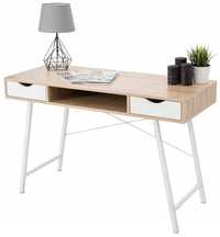 NOWE Biurko loft skandynawskie 120x50 białe