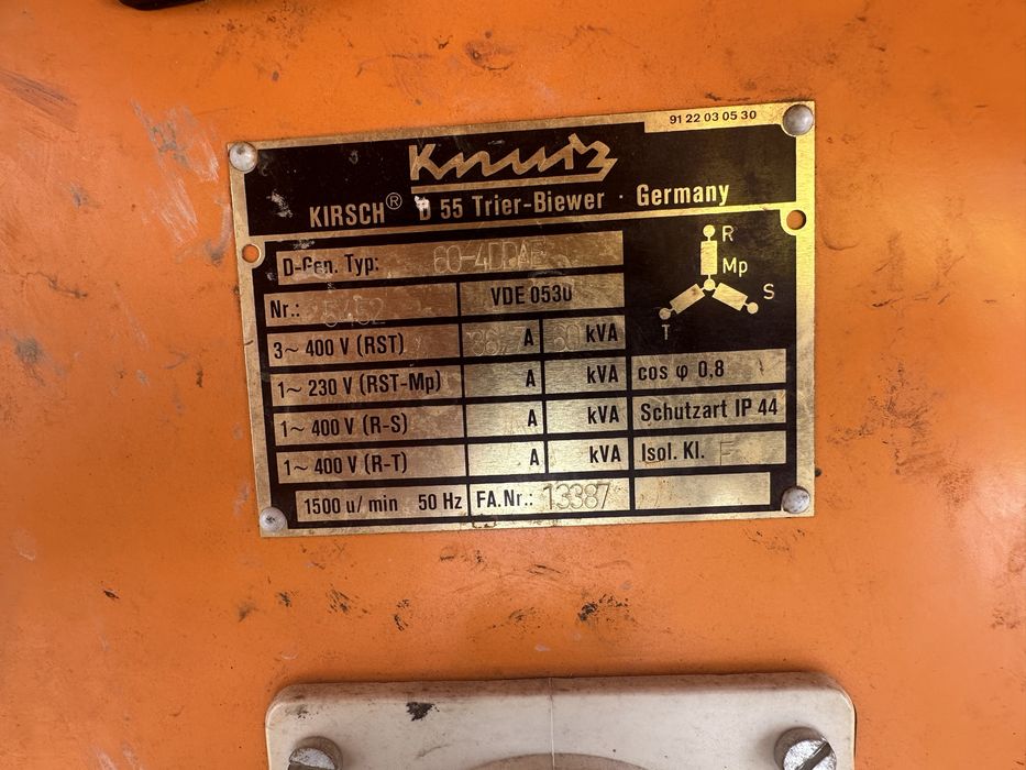 Генератор дизельний електростанція KIRSCH 60kVa/50kW