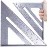 Duży kątownik stolarski ciesielski aluminiowy przymiar budowlany 180mm
