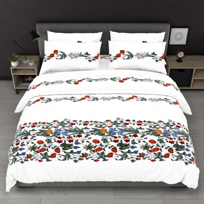 Сатинові комплекти постільної білизни Постіль Сатин Новорічні комплект