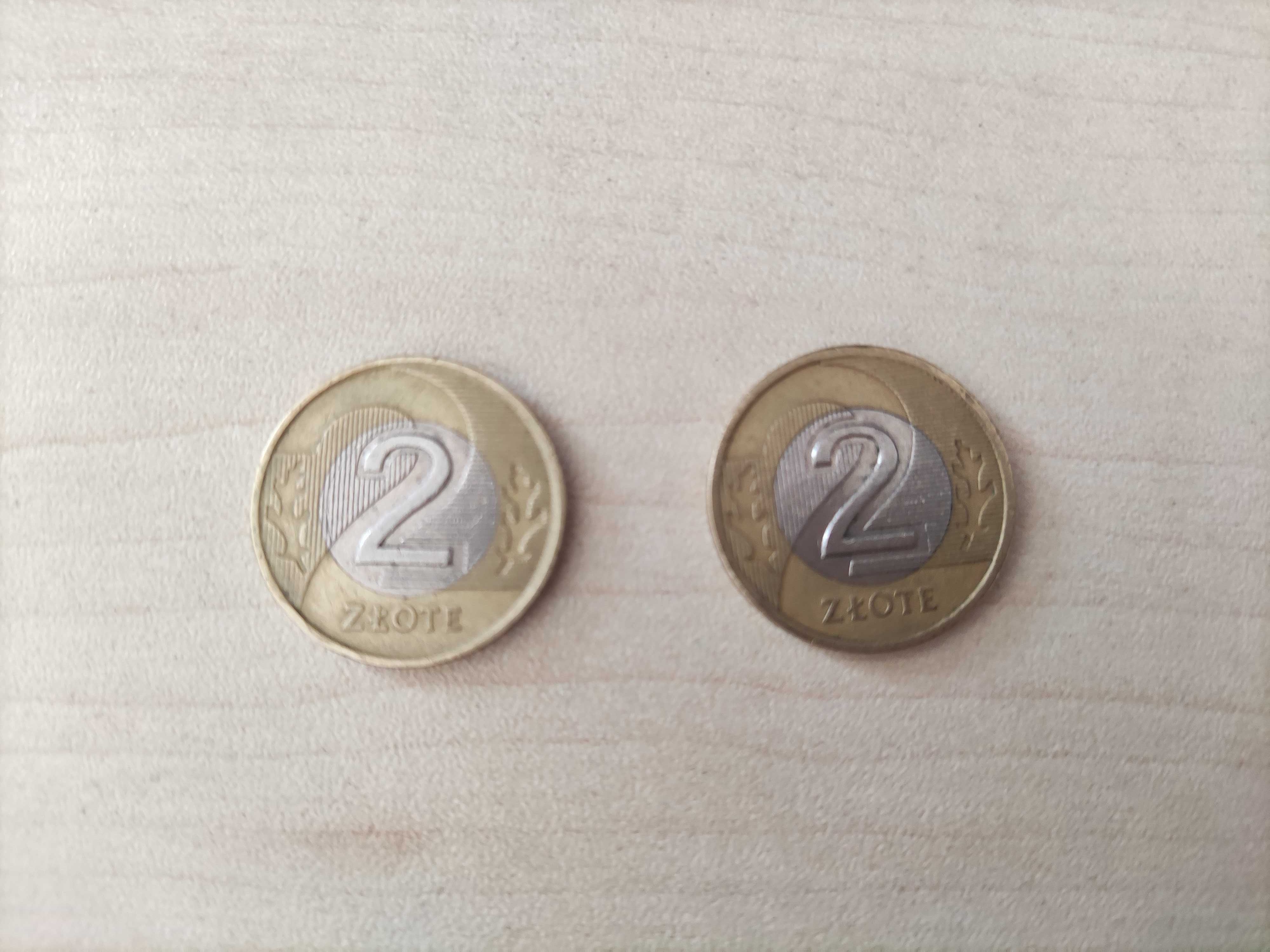 Dwie monety 2zł z roku 1994 (obiegowe)