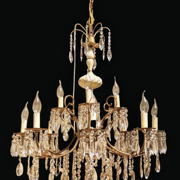 Люстра винтажна кришталева, Франція