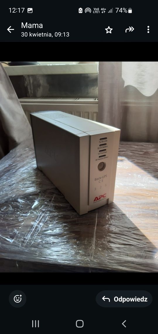 Zasilacz BACK UPS APC 500
