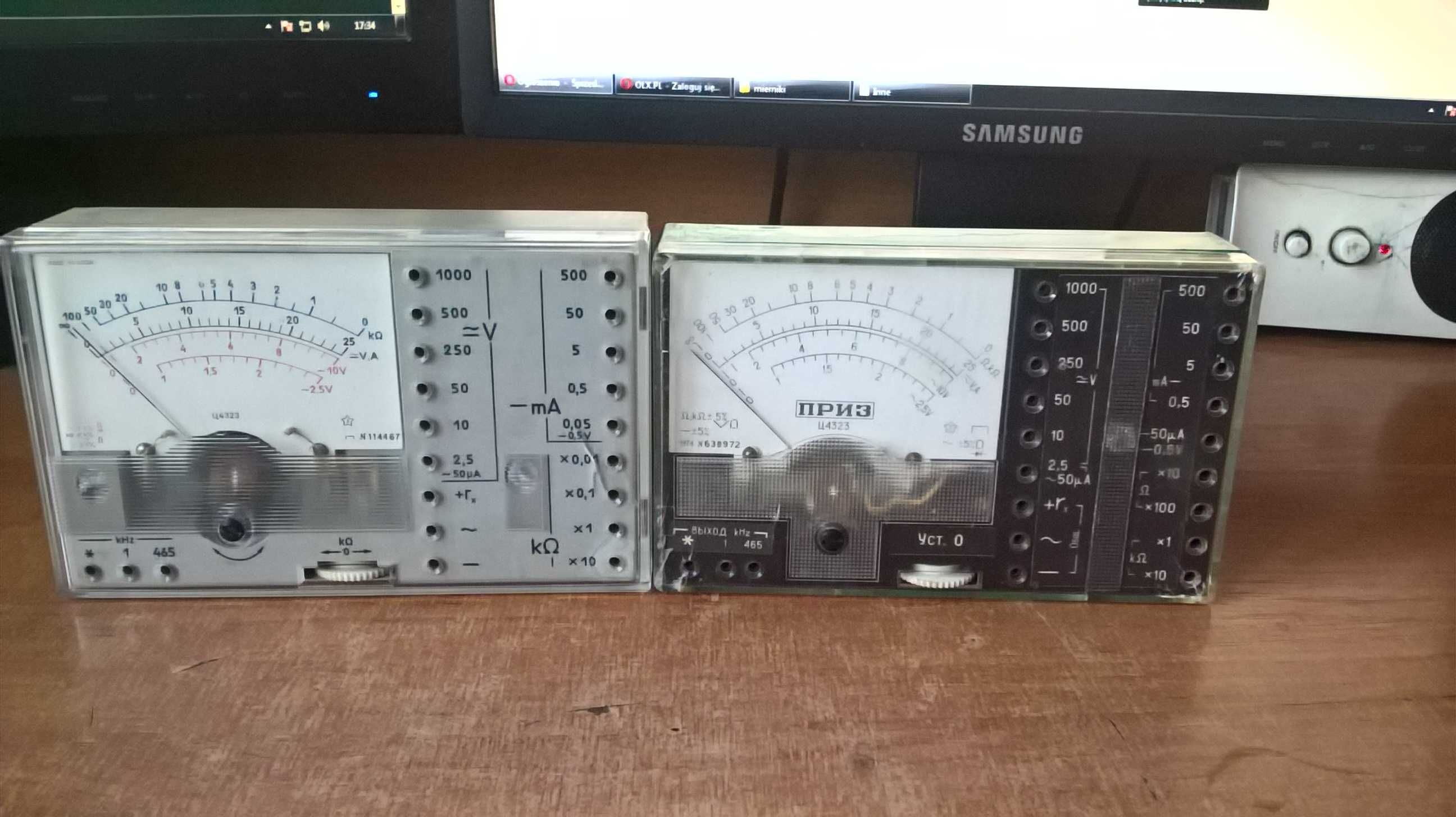 Cena za komplet. Multimetry.Omomierz,Multimetr  C4323 itp.3 szt Tanio
