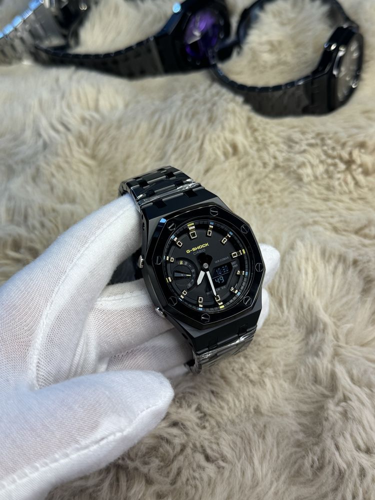 Casio G Shock 2100 black . Custom годинни. Оригінал , металевий корпус