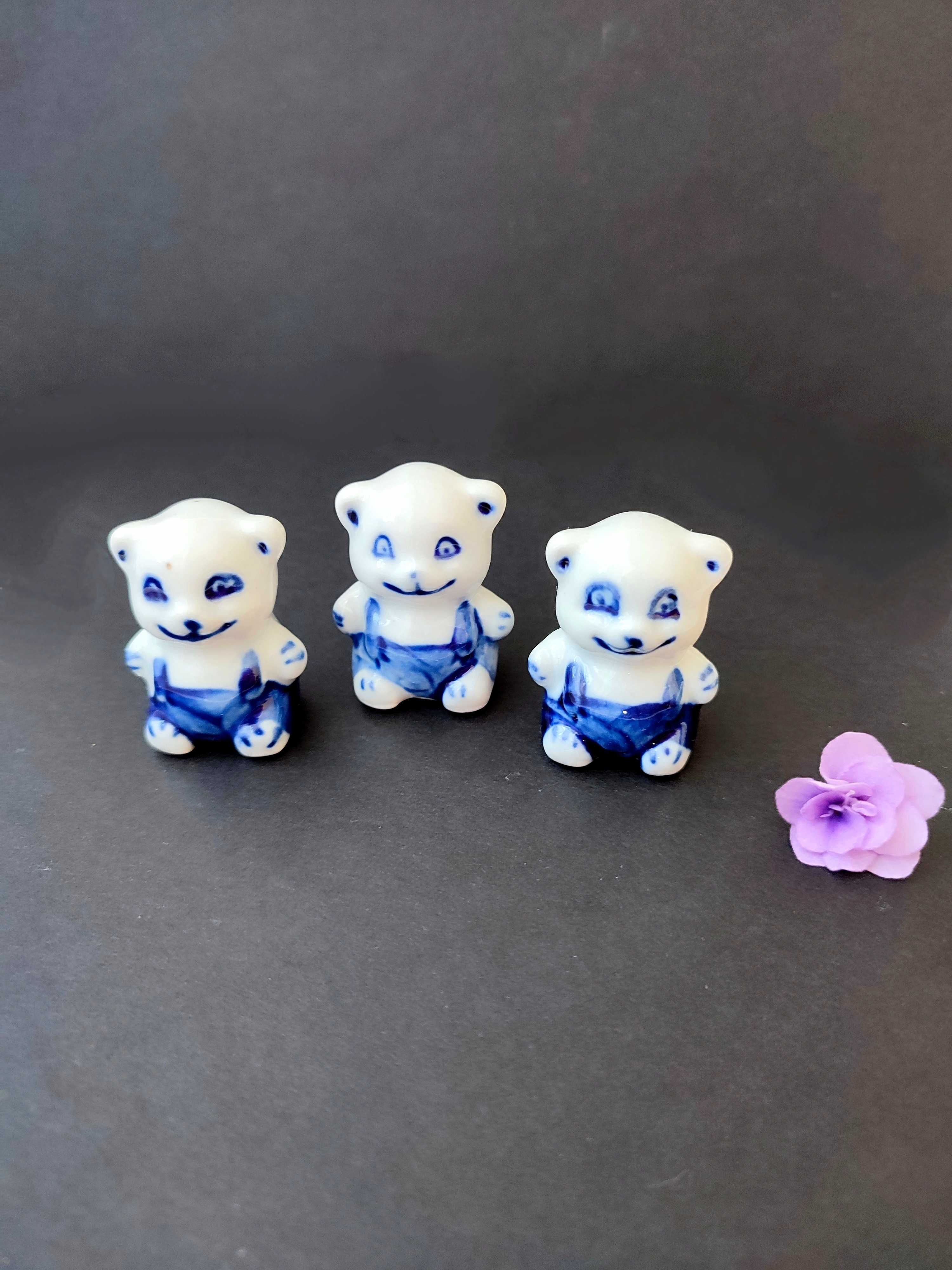 Вінтажні порцелянові статуетки медведики-панди , мініатюра  Японія